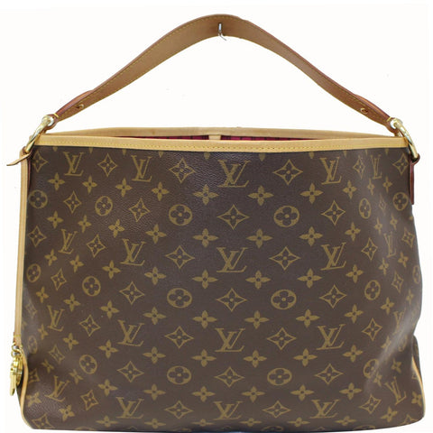 LOUIS VUITTON Delightful MM NM Monogram Canvas Tote Shoulder Bag Brown