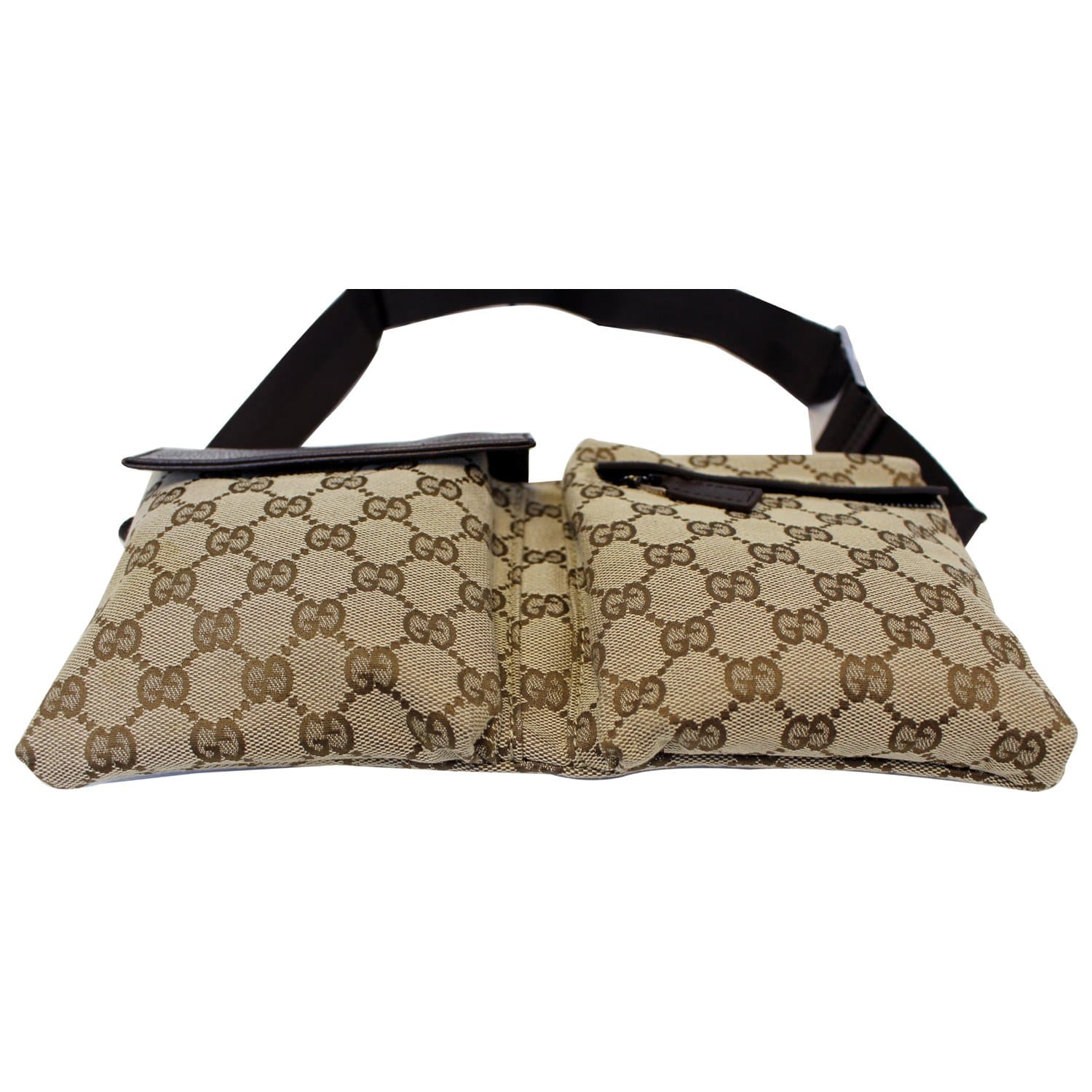 Gucci GG Monogram Waist Bum Bag Brown - Gucci Handbags