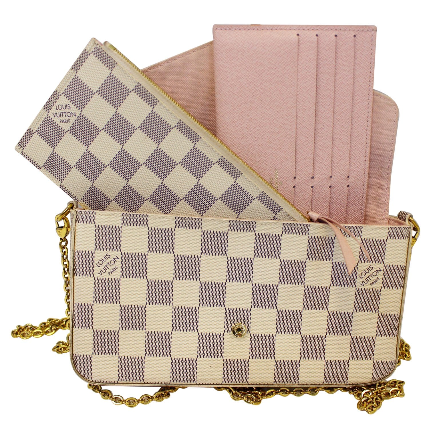 Louis Vuitton Damier Azur Pochette Felice - White Crossbody Bags, Handbags  - LOU769629