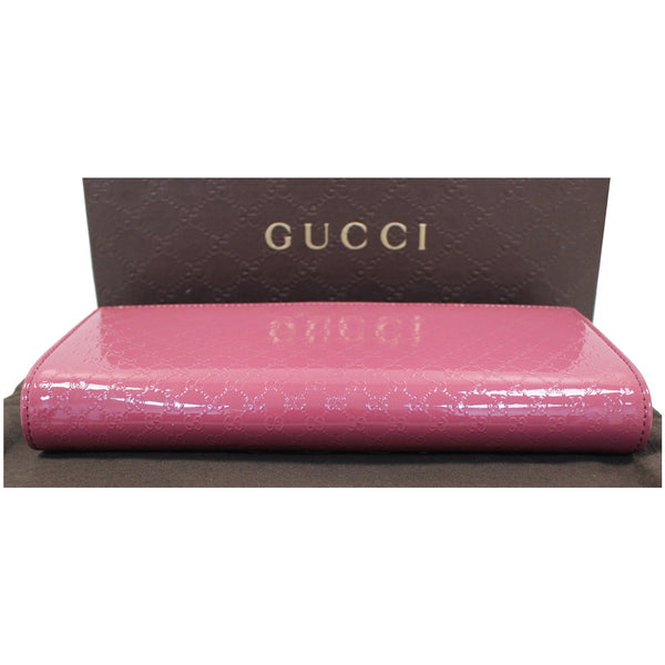 GUCCI Broadway Patent Microguccissima Small Clutch Fuschia - Last Call