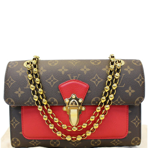 LOUIS VUITTON Victoire  Cerise Monogram Canvas Shoulder Bag