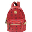 MCM Mini Stark Side Stud Backpack Bag Red-US