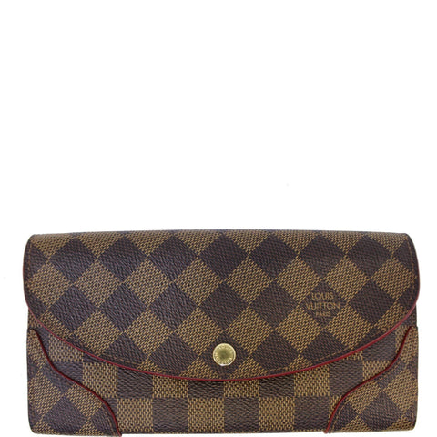 LOUIS VUITTON Caissa Damier Ebene Wallet Brown