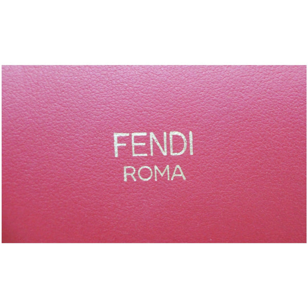  Fendi Runway Leather Tote Bag Red - fendi logo 