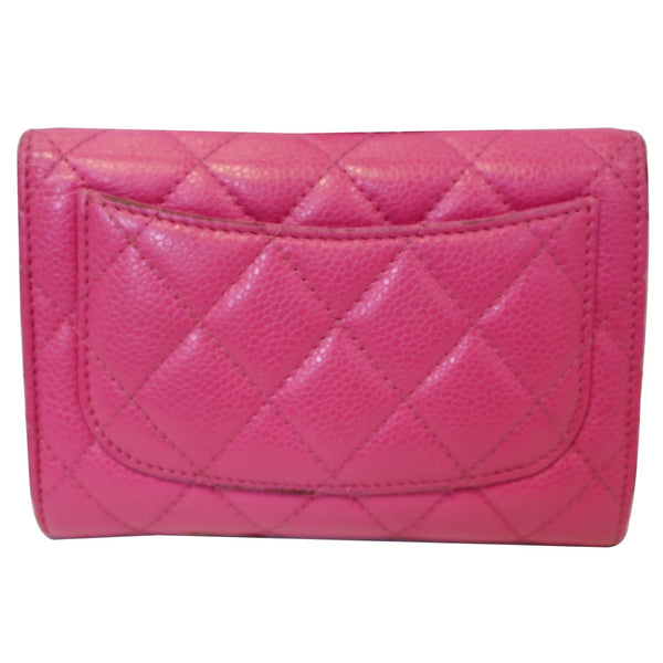 Chanel Wallet Classic Flap Caviar Leather Pink for women