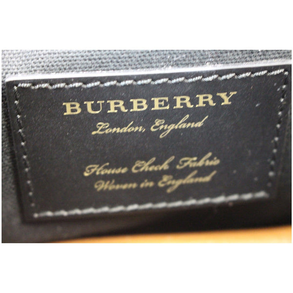 BURBERRY Small Macken House Check Crossbody Bag Tan