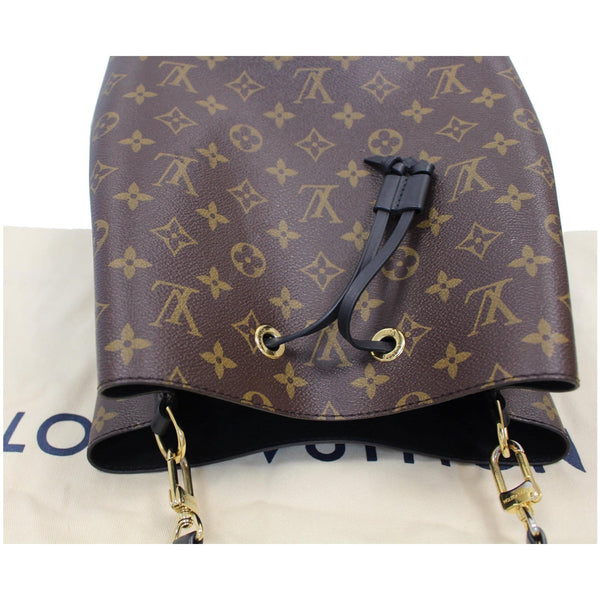 LOUIS VUITTON Neonoe Monogram Canvas Shoulder Bag Black