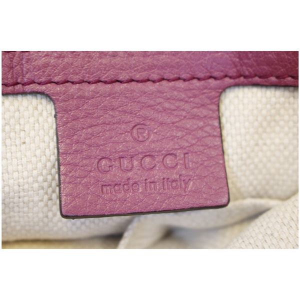 GUCCI Soho Chain Purple Leather Crossbody Bag-US