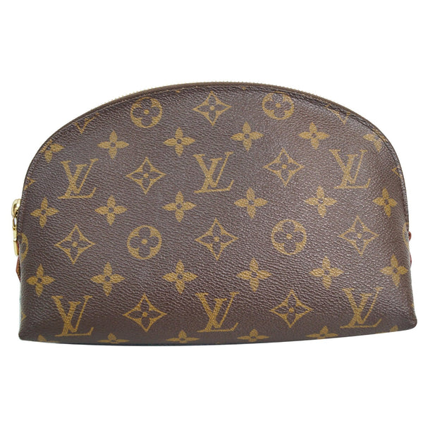 Louis Vuitton Monogram Canvas Cosmetic Pouch Brown front view