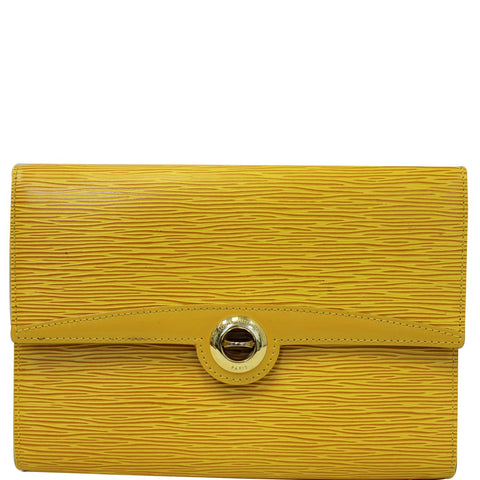 LOUIS VUITTON Arche Pochette Epi Leather Shoulder Bag Yellow