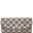 LOUIS VUITTON Emilie Damier Azur Wallet White-US
