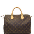 LOUIS VUITTON Speedy 30 Monogram Canvas Satchel Handbag Brown