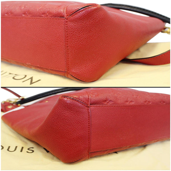 LOUIS VUITTON Bagatelle Monogram Empreinte Leather Shoulder Bag Orange-US