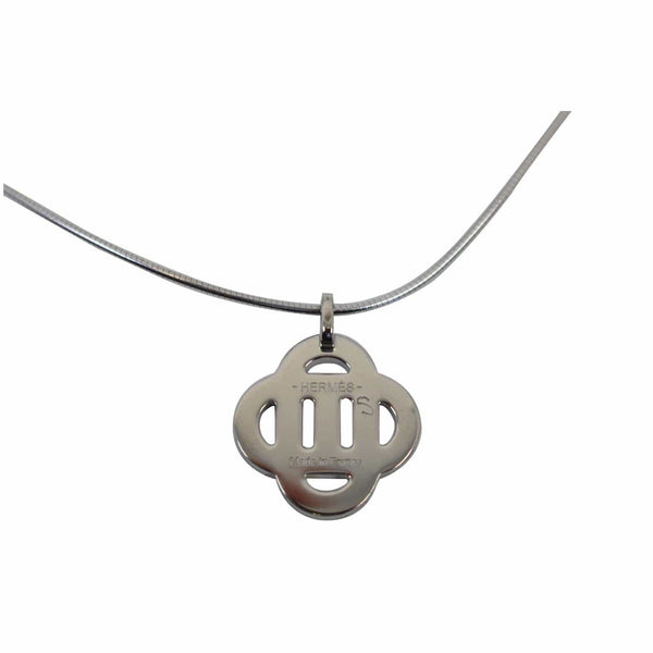 Hermes Necklace Isatis Pendant Silver - Hermes necklace 