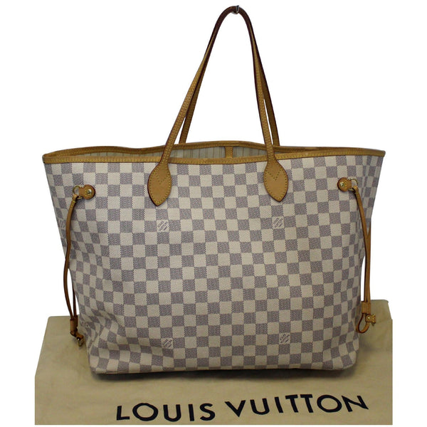 Louis Vuitton Neverfull GM Damier Azur Tote Bag - front view