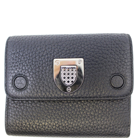 Christian Dior Noir Black Leather Wallet - Last Call