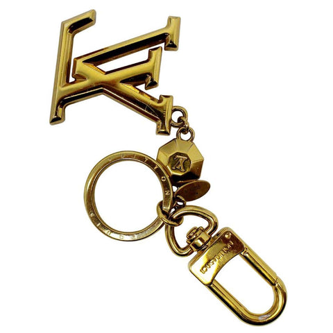 LOUIS VUITTON Facettes Bag Charm Key Holder Gold