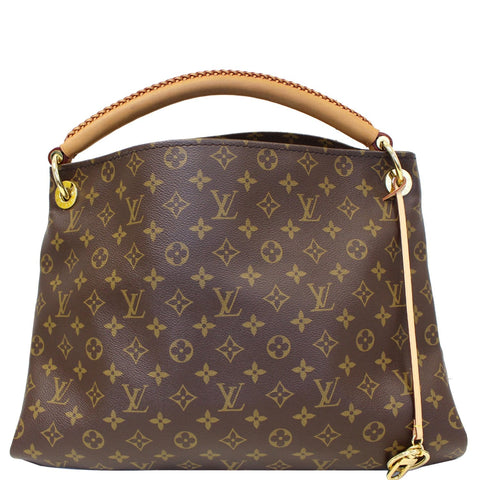 LOUIS VUITTON Artsy MM Monogram Canvas Shoulder Bag Brown