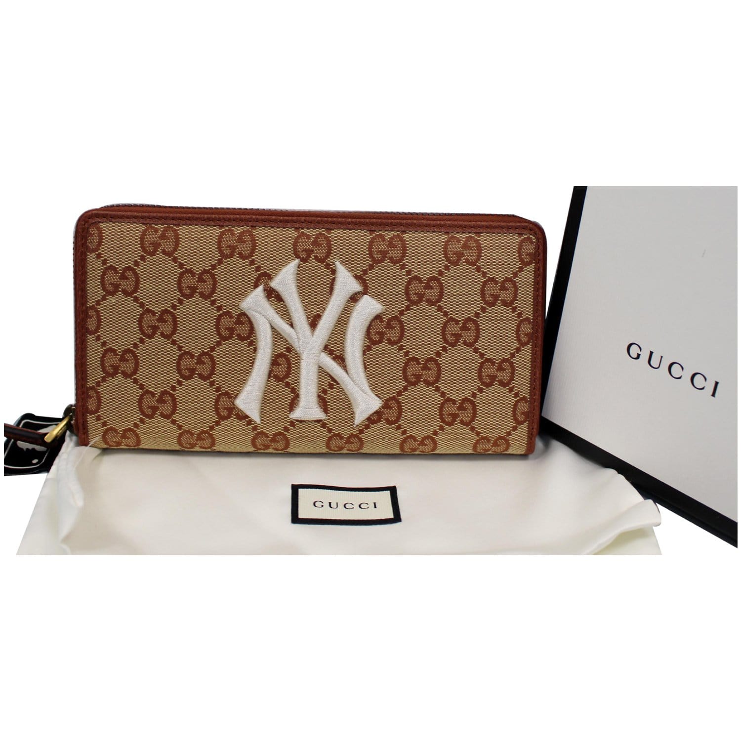 Gucci Monogram Zip Around Wallet