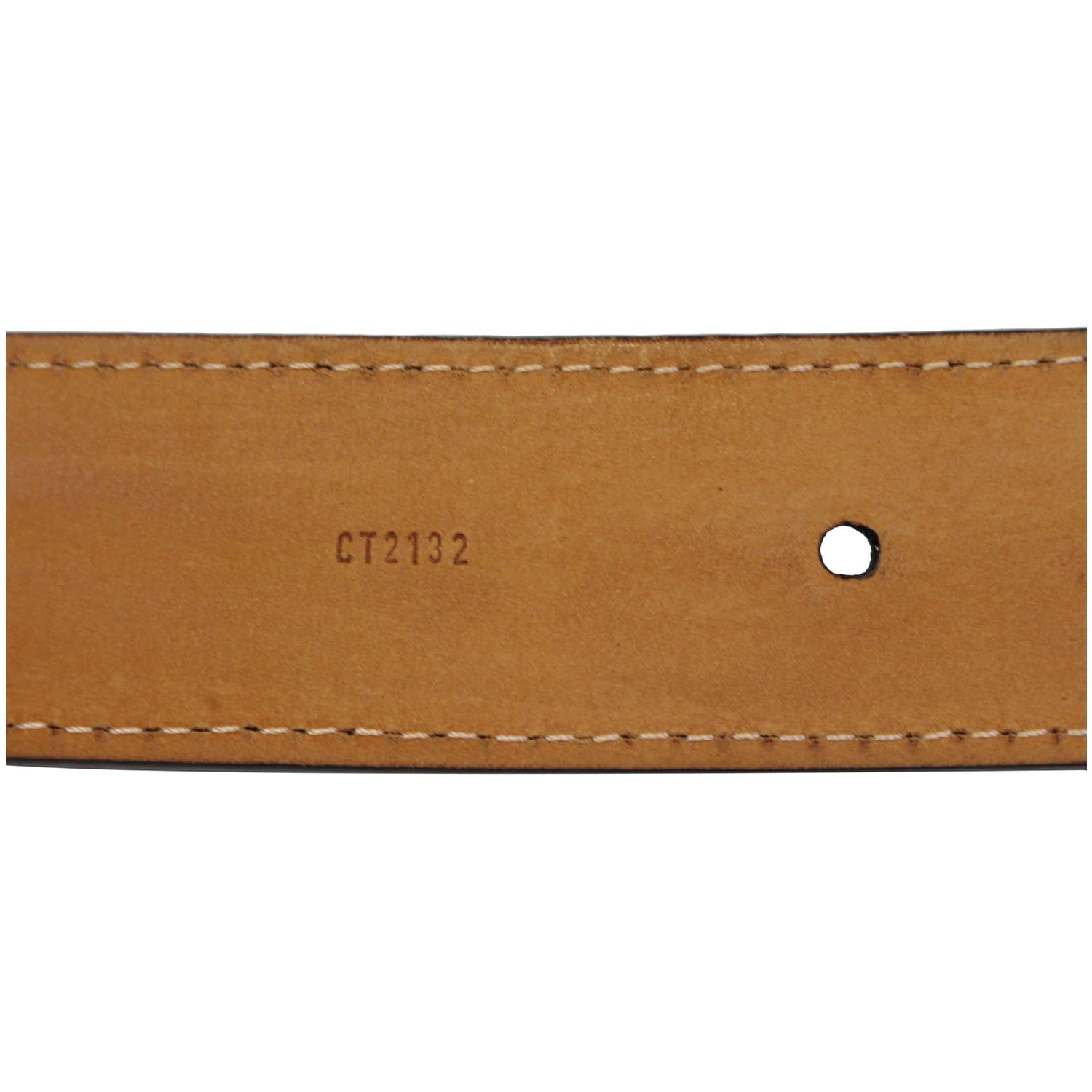 Louis Vuitton Damier Ebene Brown Check Belt - 29-33