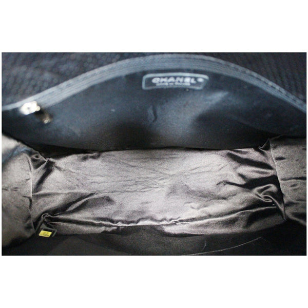 Chanel Calfskin Perforated 50's Bowler Bag code tag