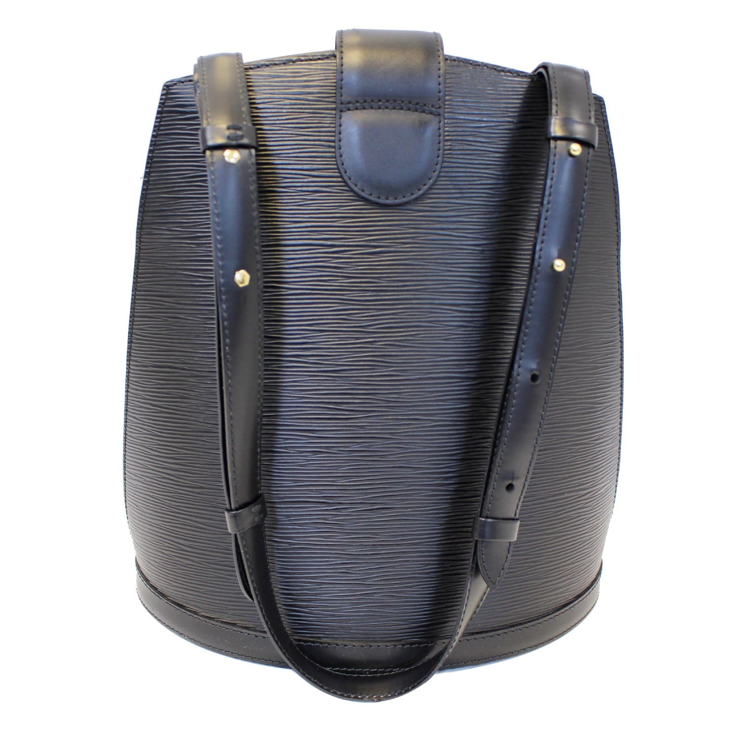 Louis Vuitton, Bags, Louis Vuitton Black Epi Cluny Bucket Bag Purse See  Photos Authentic
