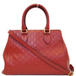GUCCI Guccissima Leather Top Handle Bag Red 453704
