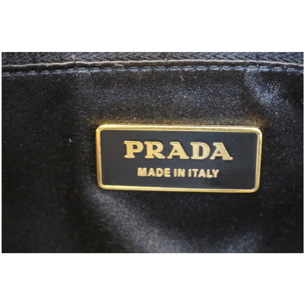 PRADA Saffiano Dome Black Leather Satchel Bag-US