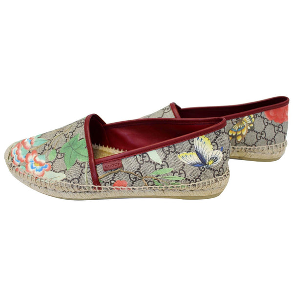 Gucci Flats GG Blooms Supreme Espadrille Size 42 - left view