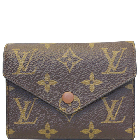 LOUIS VUITTON Victorine Monogram Canvas Wallet Brown