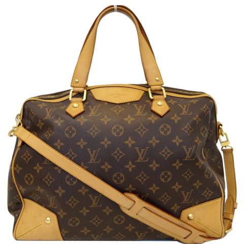 LOUIS VUITTON Retiro GM Monogram Canvas 2 Way Shoulder Bag Brown