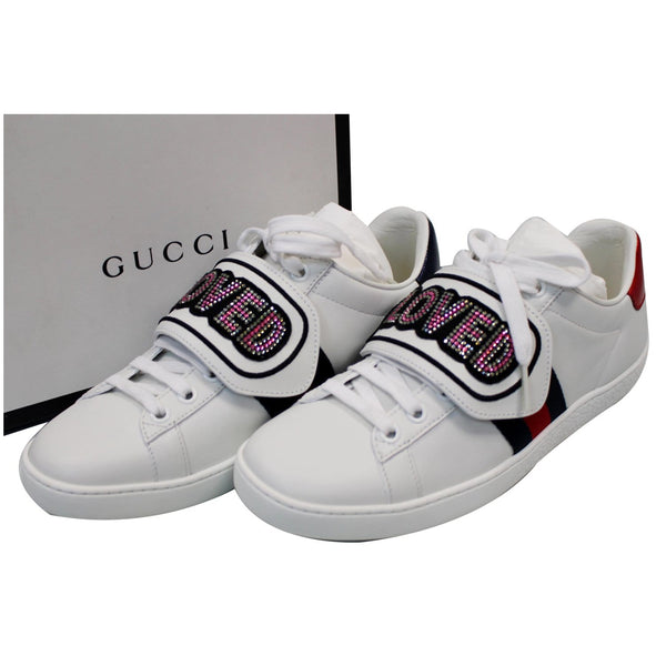 GUCCI Ace Loved Low Top Sneakers White 505329 US 5.5
