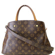 LOUIS VUITTON Montaigne MM Monogram Canvas Shoulder Bag Brown