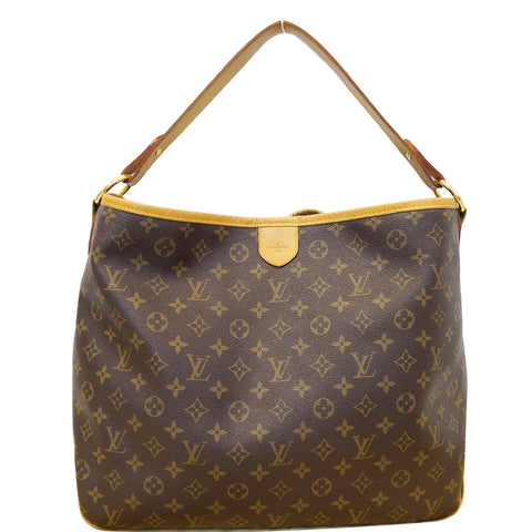 LOUIS VUITTON Delightful MM Monogram Canvas Shoulder Bag Brown