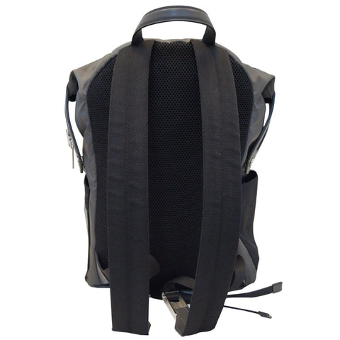 FENDI Shadow Logo Nylon Fabric Backpack Bag Grey/Black
