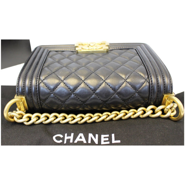 Chanel Le Boy Small Lambskin Leather Shoulder Bag - chanel straps