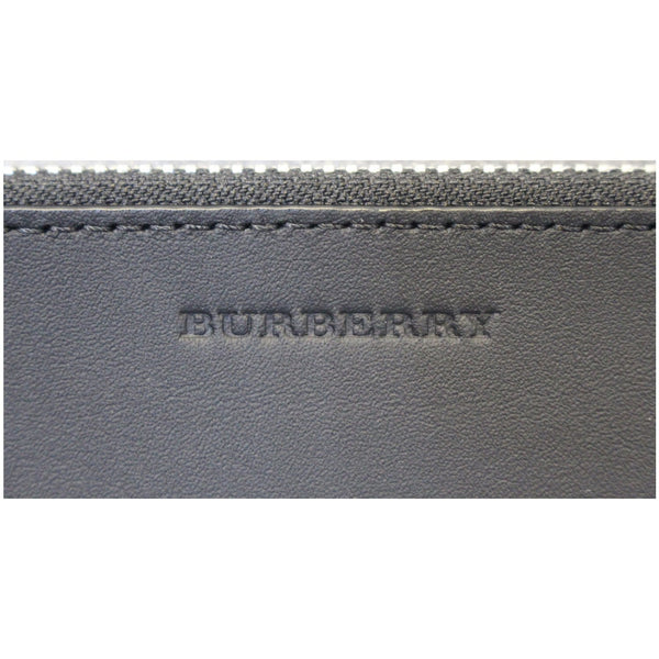 BURBERRY London Check Ziparound Wallet Grey Black-US