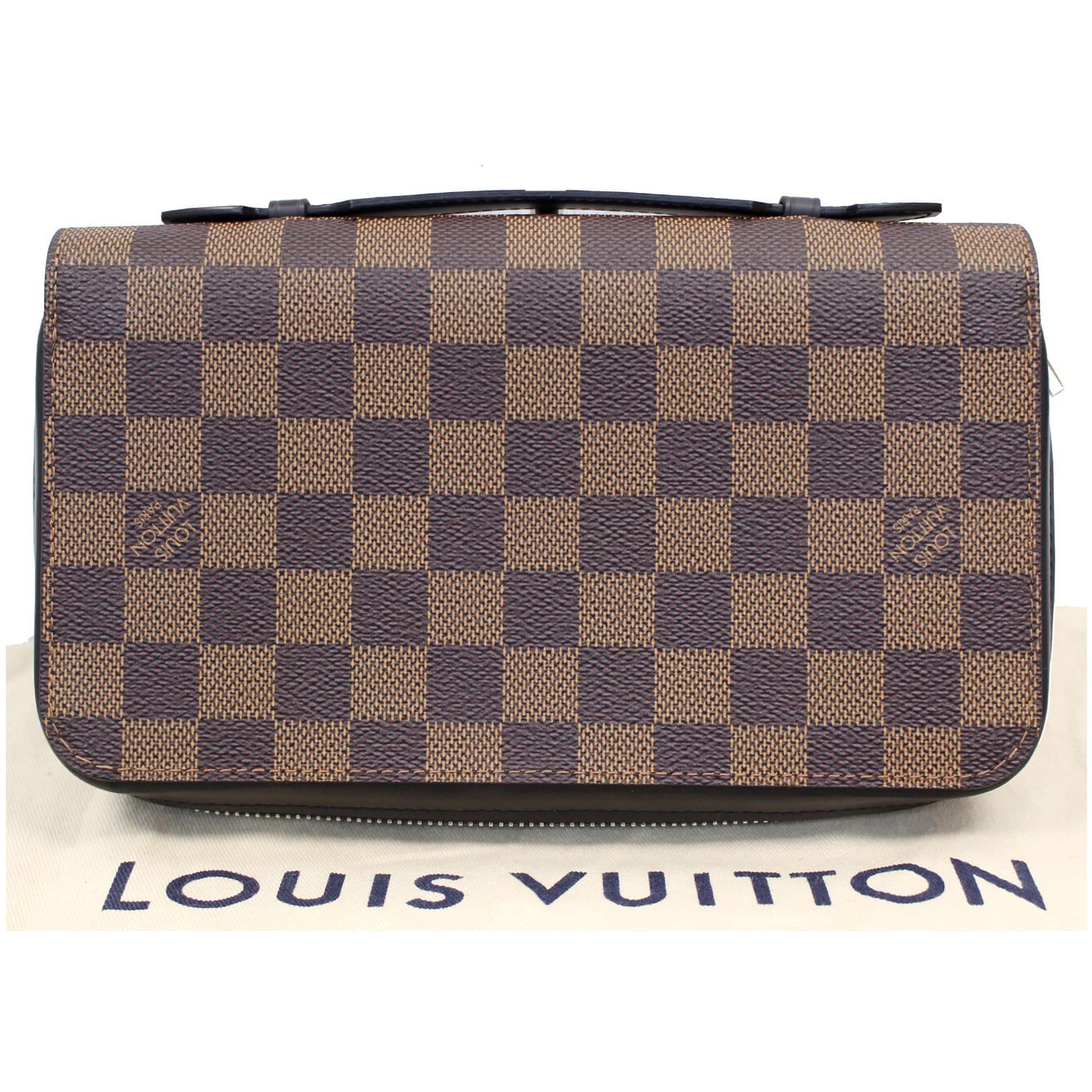Zippy xl small bag Louis Vuitton Brown in Cotton - 33344606