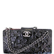 CHANEL Lucky Symbols Pochette Patent Leather Wallet on a Chain Black