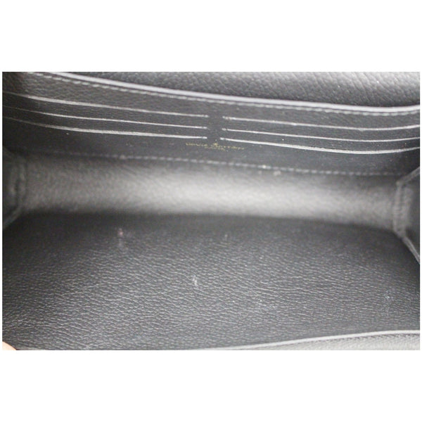 LOUIS VUITTON Vavin Monogram Empreinte Chain Wallet Black