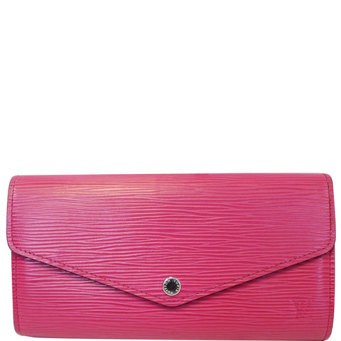 LOUIS VUITTON Sarah Epi Leather Wallet Pink