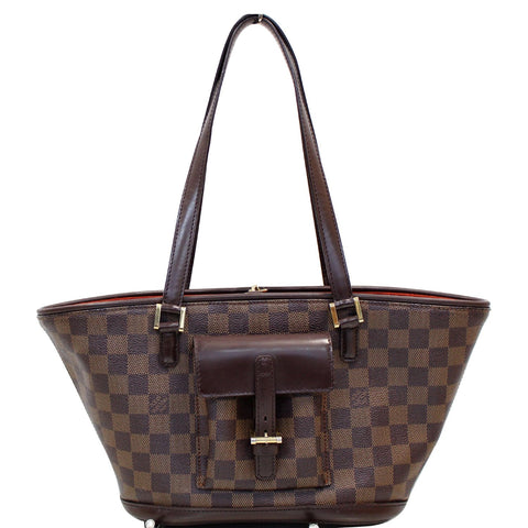 LOUIS VUITTON Manosque PM Damier Ebene Shoulder Bag Brown