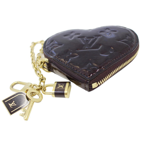 Louis Vuitton Coin Purse - Lv Monogram Heart Vernis - amarante