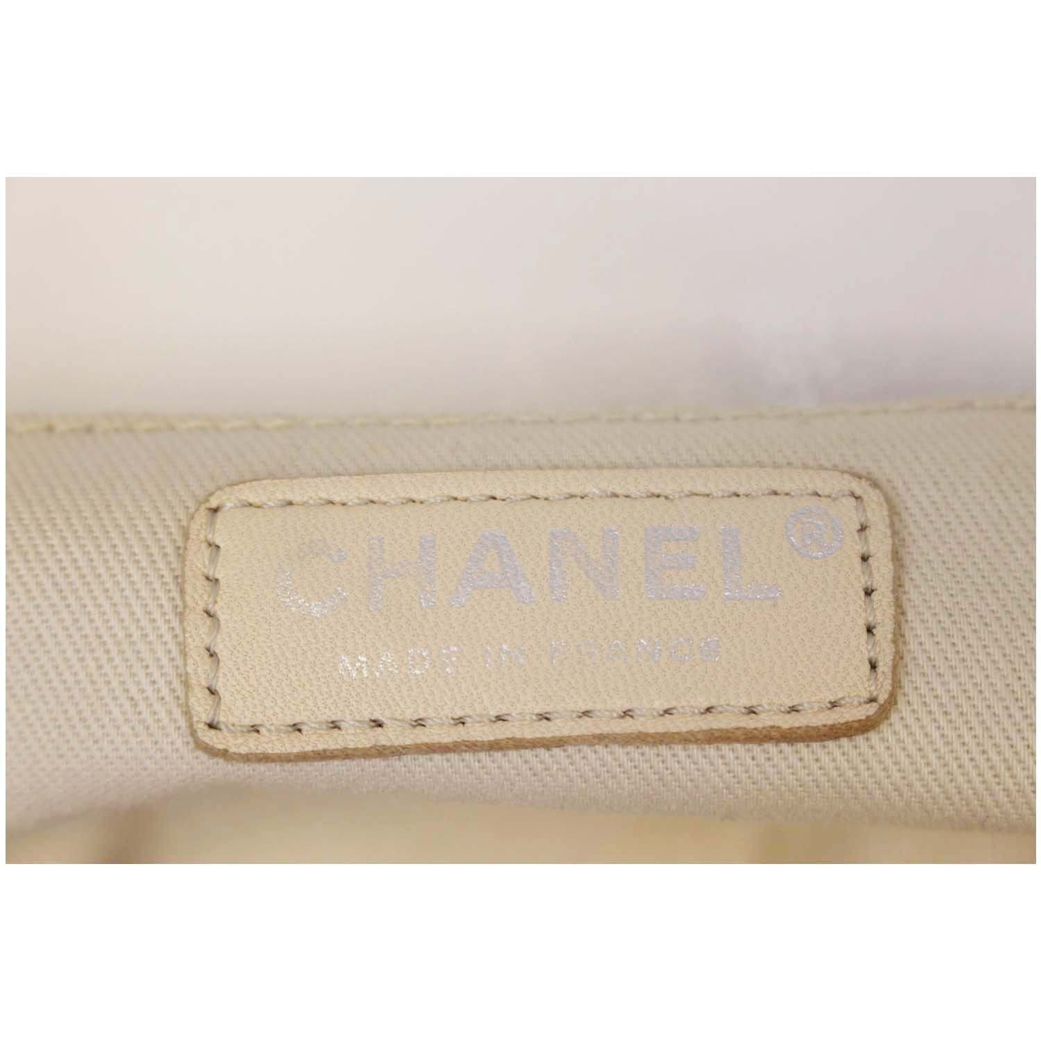 CHANEL Caviar Timeless CC Flap Shoulder Bag White-US