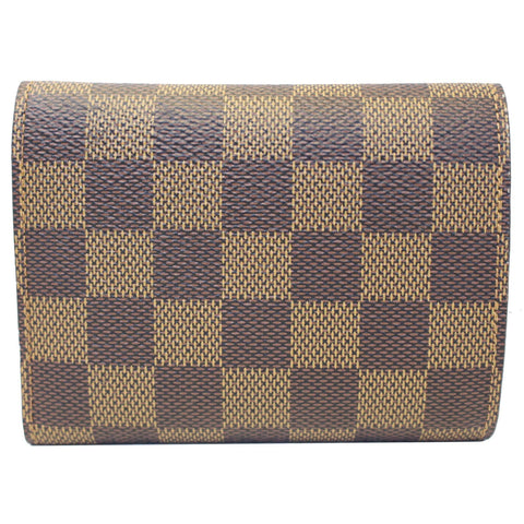 LOUIS VUITTON Victorine Damier Ebene Wallet Brown