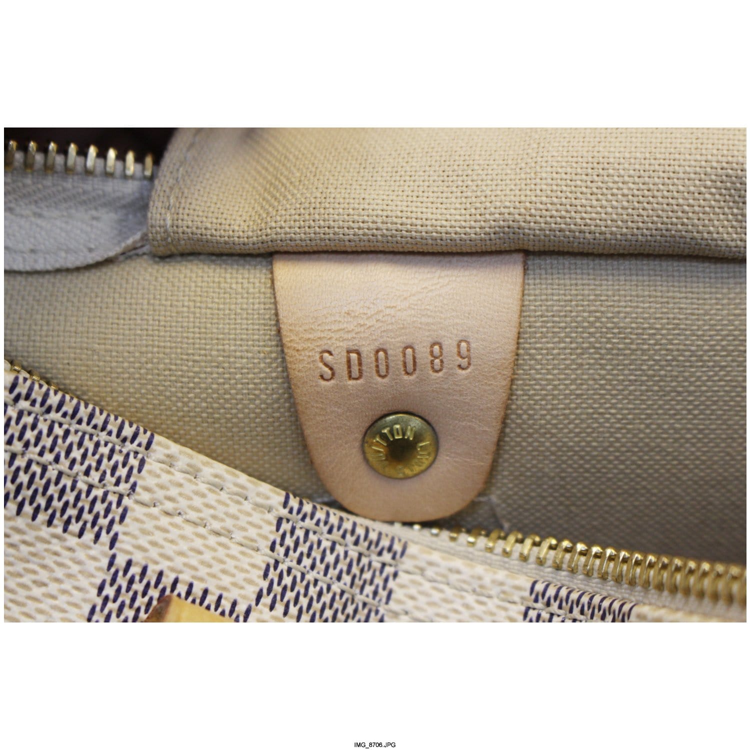 Louis Vuitton Speedy 30 Damier Azur Canvas Tote-TheShadesHut