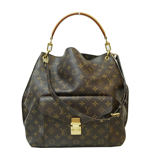 LOUIS VUITTON Metis Hobo Monogram Canvas Shoulder Bag Brown