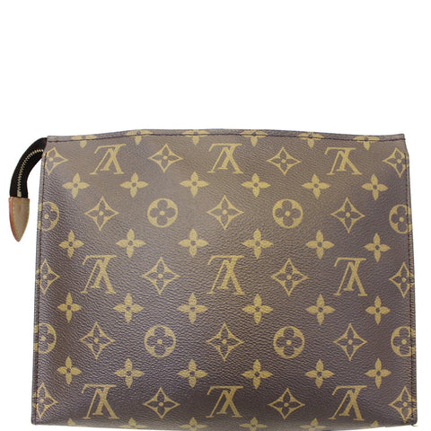 LOUIS VUITTON Poche Toilette 19 Monogram Canvas Cosmetics Pouch