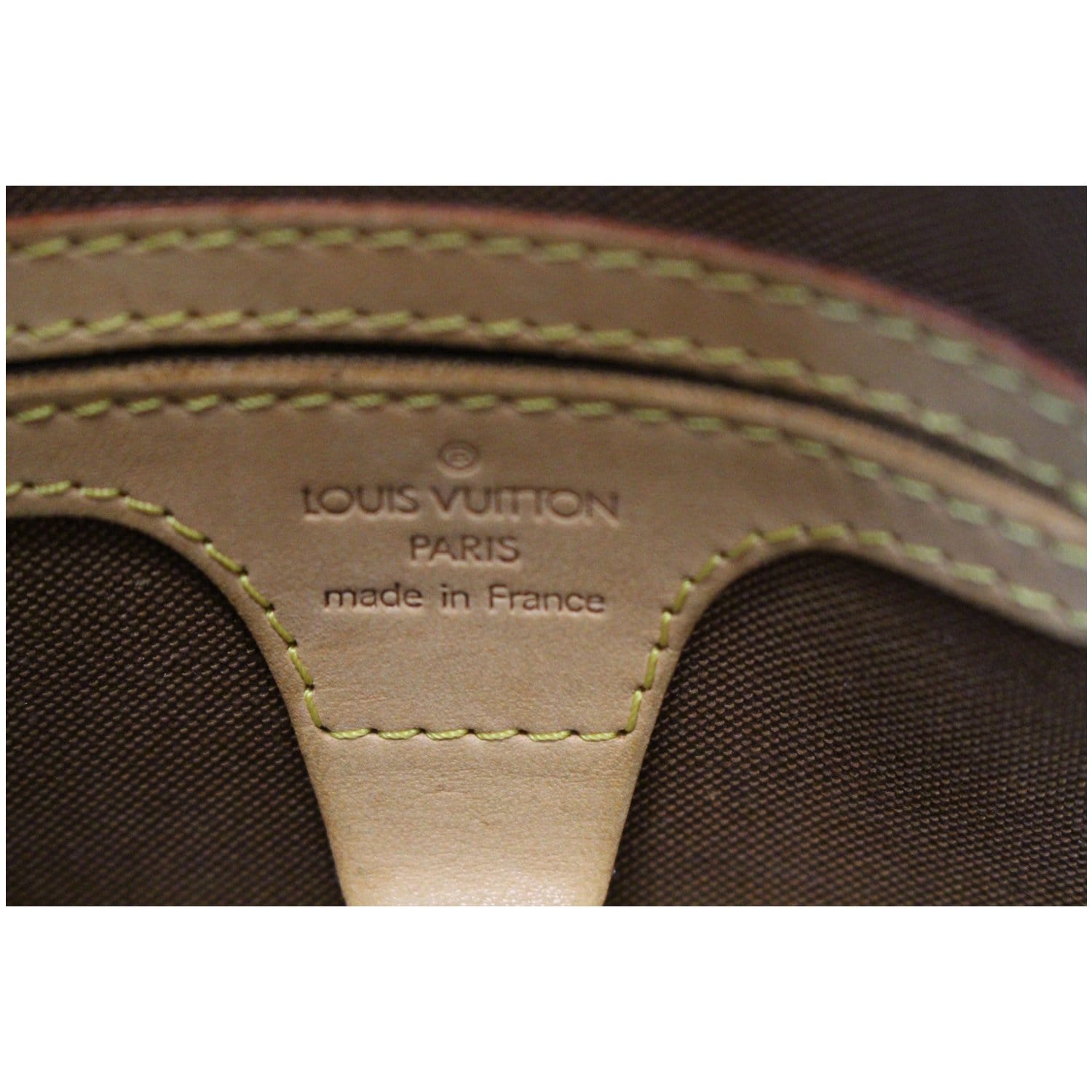 Ellipse cloth handbag Louis Vuitton Brown in Cloth - 38691189