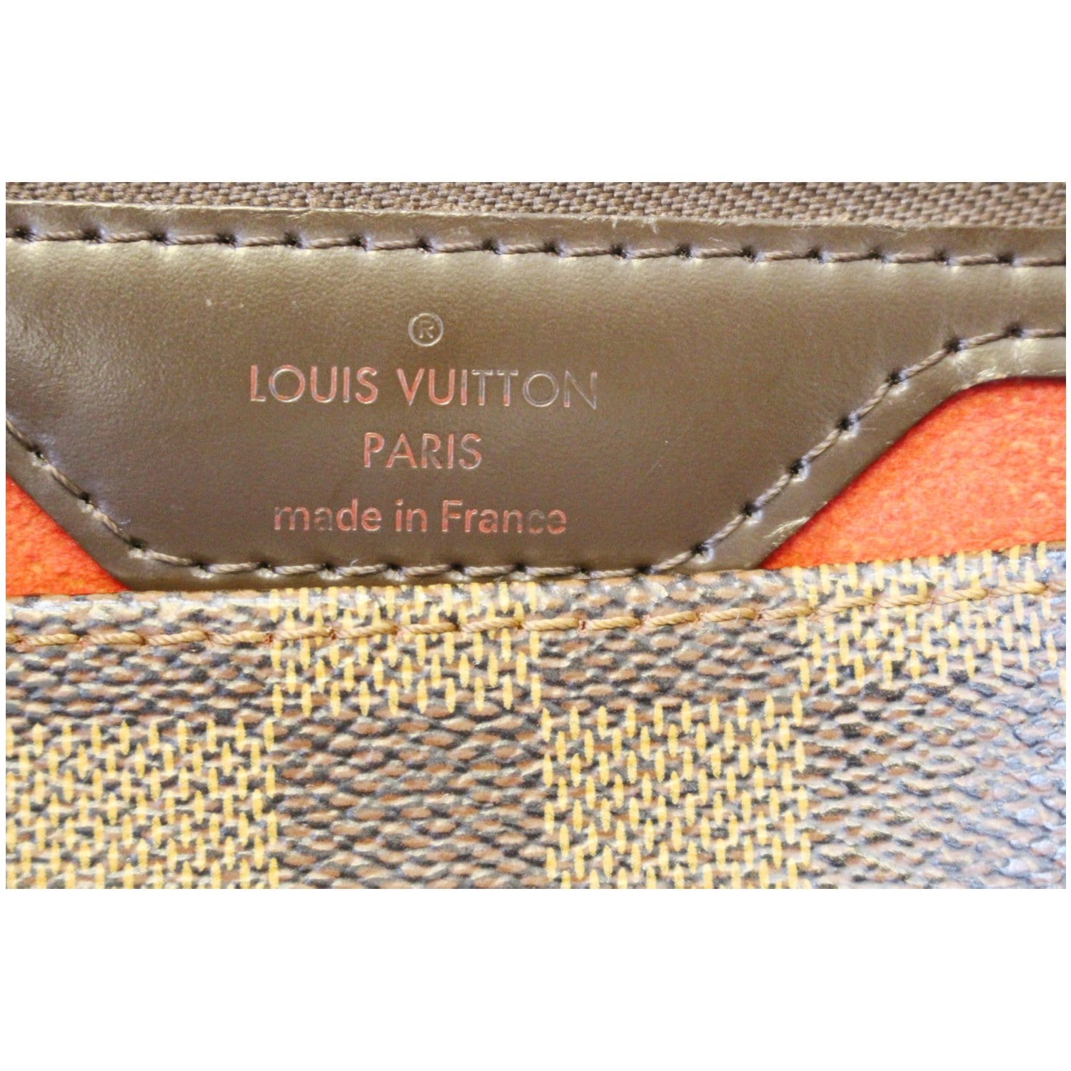 Louis Vuitton Damier Ebene Canvas Bergamo MM Bag at 1stDibs